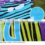 Bright Purple Color Customer Special Design Velour Printed Surf Beach Towel Bag thumbnail-3