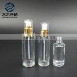 100ml Airless Cosmetic Glass Lotion Bottles With Pump Sprayer