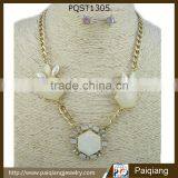 Latest Design Fashion Stylish Fake White Stone Jewelry Set thumbnail-1