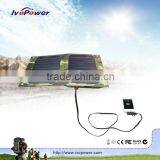 10W outdoor capacity 6000mAh 235*170*23mm intelligent universal tent detachable flexible solar panel bank charger for ipad