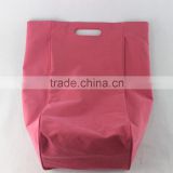 Pink custom suede drawstring shoe bags wholesale