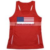 Sublimated running vests for flag and cat sublimated sports singlets