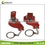 Good Deal !1 Dollar Leather Usb Flash Drive With Keychain 16m thumbnail-1