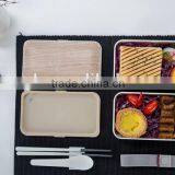 New Orange Bento Box With Printings, FDA Approved, Microwave & Dishwasher Safe thumbnail-5