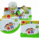 10" 400gsm Opp Lamination Birthday Party Paper Plates thumbnail-1