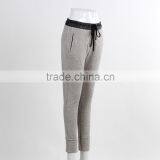 F5W30186 Newest Style Contrast Waistband Grey Sweatpants For Girls thumbnail-2