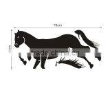 Promotional Home Decorations Black Vinyl Horse Wall Stickers for Kids thumbnail-4