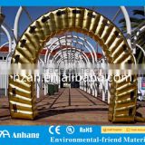 Inflatable Golden Horseshoe Entry Arch/ Door Decoration Inflatable Arch for Festival