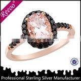 Rose Gold Vermeil Princess Cut Solitaire CZ Engagement Ring 2 ct thumbnail-1