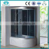 Left Side Satin Finish Shower Cubicles thumbnail-1