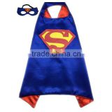 Wholesale superhero capes/custom adult superman capes and masks/party costumes masks