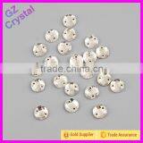 10mm Pujiang Crystal Flat Back Round Sew on Stone thumbnail-1