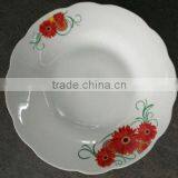 Domestic Porcelain Dish Plate , Domestic Porcelainware , White Porcelain Plate thumbnail-2
