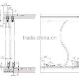 Hot Sell Internal Hanging Wardrobe Sliding Door Fittings for Closet Sliding Door thumbnail-6