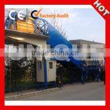 YHZS60 ready mixed concrete batching plant with hauling chassis