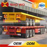 Double Used Utility Flatbed Container Semi Trailer thumbnail-5
