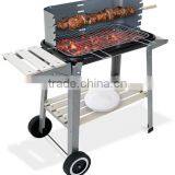 Large Enameled BBQ Grill Trolley thumbnail-5