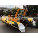 China Manufacturer New 17' RIB Rigid Hypalon Inflatable Sport Fishing Boats for Sale thumbnail-4