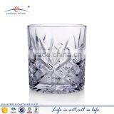 Cheap Clear Scotch Whiskey Glass Engraved Old Fashion Rock Whiskey Glass
