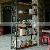 Rustic 5 Tiers Wood Living Room Shelf thumbnail-1
