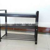 Three Tiers Metal Shoes Bench Storage Rack thumbnail-2