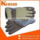 New Design OEM Leather Safety Gardening Gloves thumbnail-1