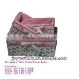 Wholesale Cheap Willow Beautiful Storage Basket With Liner thumbnail-1