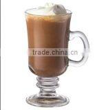 Haonai Wholesale Irish Coffee Milk Latte Juice Goblet Cup Cafe Glassware Glass Mug thumbnail-5