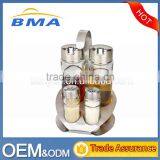 Stainless Steel 430 Stand Salt/pepper Bottle Set of Condiment Holder thumbnail-4
