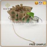 Jute Hanging Flower Pots With Drawdtring thumbnail-2