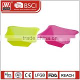 Eco-friendly Square color customized PP material microwaveable plastic salad bowl