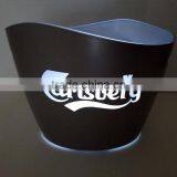 2017 good quality cheap price lighting logo plastic bucket of beer