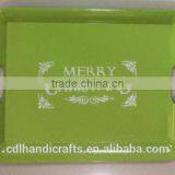 Merry Christmas Cheap Plastic Tray thumbnail-1