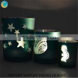 Mercury Glass Votive Frosted Candle Holder Set for Home Decoration Use thumbnail-3