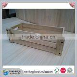 Rustic Unfinished Handmade Wooden Vegetable Fruit Crate Wholesale thumbnail-2