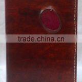 Handmade Vintage Stone Embossed Refillable Leather Notebook thumbnail-1