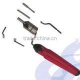 4PC Blades Universal Plastic Hand Deburring Cutter Tool With Countersink And Rotary Burr