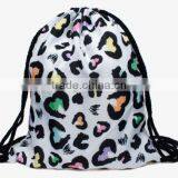 Drawstring Backpack Tote School Bag Bookbags Sport Pack String Bags 3D Designs thumbnail-3