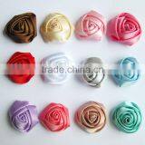 Handmade Satin Rose Flower Headband for Kids Hair Accessories thumbnail-2