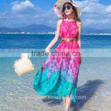 Beautiful Summer Bohemia Long Dress for Women Ladies Casual Beach Dress Spring Summer 2016 thumbnail-1