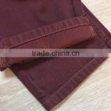 GZY New Fashion Dark Pure Red Men Jeans Factory China Low Price Stock thumbnail-3