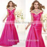2015 Beautiful Long Beaded Cap Sleeve Evening Women Sex Dress thumbnail-1