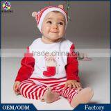 OEM 2015 Winter Christmas New Born Baby Clothes, Baby Onesie, Velvet Christmas Baby Romper thumbnail-1
