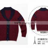 High Quality Shawl Neck Buttoned Knitting Pattern Boys Cardigan thumbnail-2