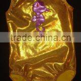 Artistic Gymnastics Leotards Clearance Gymnastics Leotard Girls ONLY in Sunshine Yellow Mystique With Lilac Seahorse thumbnail-1