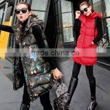 2016 New Fashion OEM Outdoor Sleeveless Long Woman Winter Warm Jacket thumbnail-2