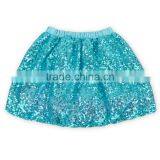 Mint Color Sequined Girls Ball Gown Dancing Skirt Fashional Wholesale Price thumbnail-1