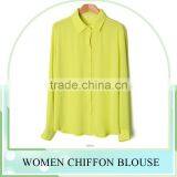 Factory Sale! Long Sleeve Chiffon Shirt Design for Women Blouse thumbnail-6