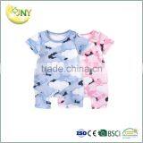 Custom High Quality Baby Clothes Cotton Clouds Pattern Baby Romper Wholesale thumbnail-1