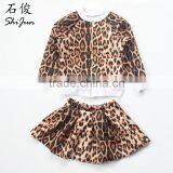ShiJ Neoprene Leopard Jacket With Skirt Kid Clothing thumbnail-1